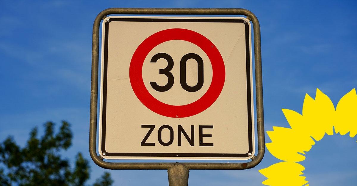 Tempo 30 Straßenschild