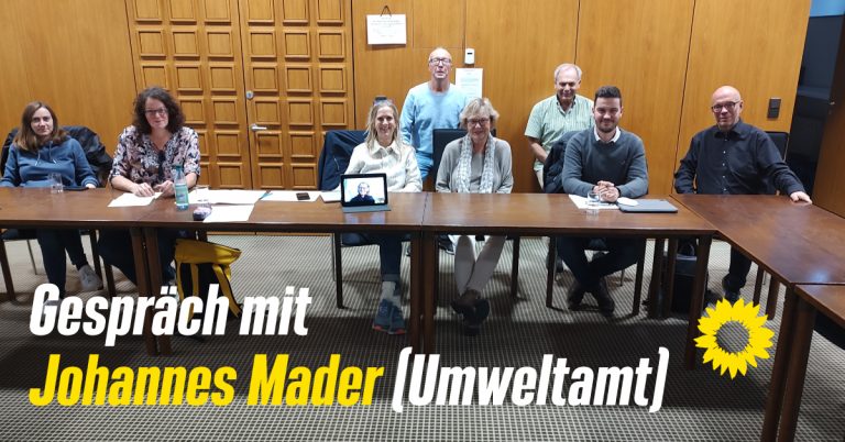 Johannes Mader (Umweltamt) zu Besuch bei der Grünen Stadtratsfraktion